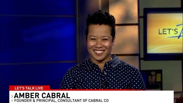 Still of Amber's interview on Good Morning Washington