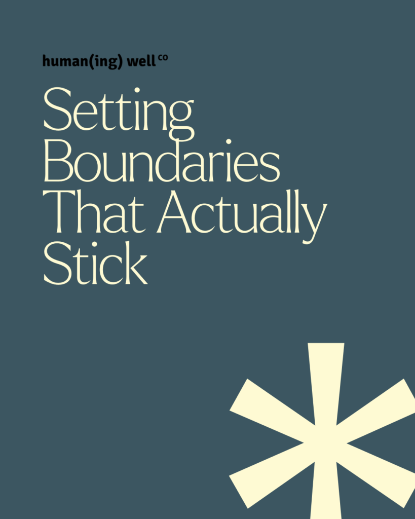 Cover for Setting Boundaries that Actually Stick